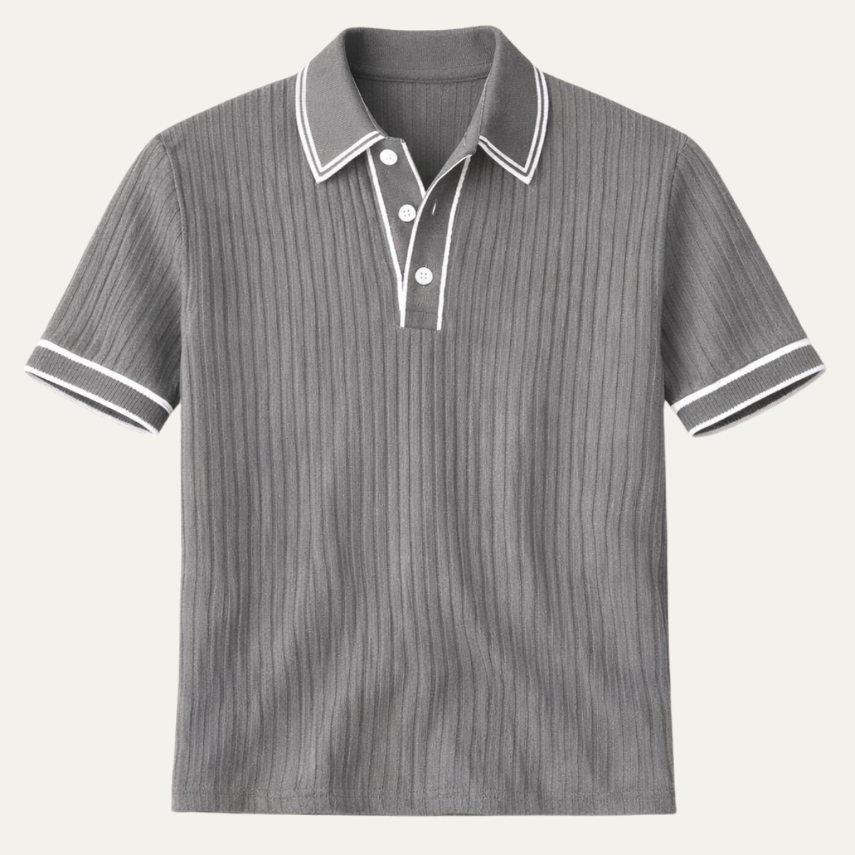 Moscova Men's Ribbed Polo Shirt - Vonnera