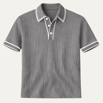 Moscova Men's Ribbed Polo Shirt - Vonnera
