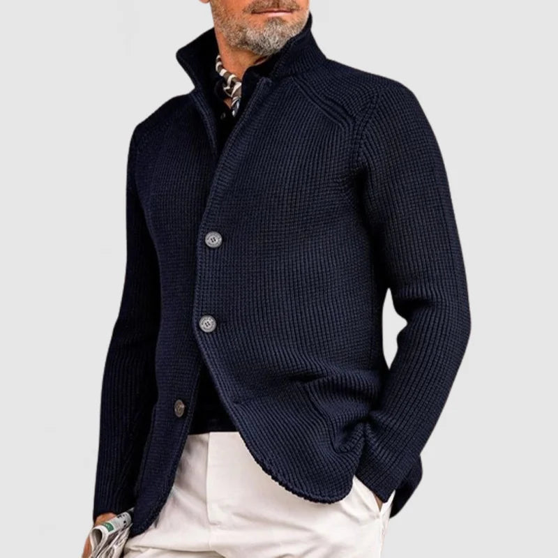 Mens Hooded Knitted Cardigan - Vonnera