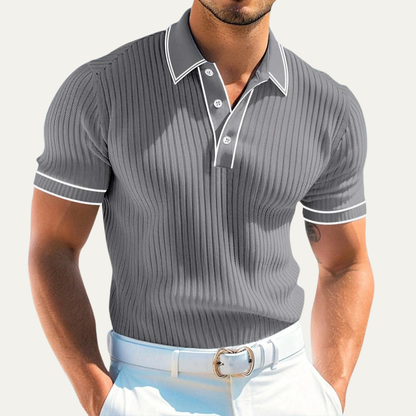 Moscova Men's Ribbed Polo Shirt
