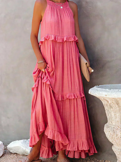 Women's Sleeveless Ruffle Dress