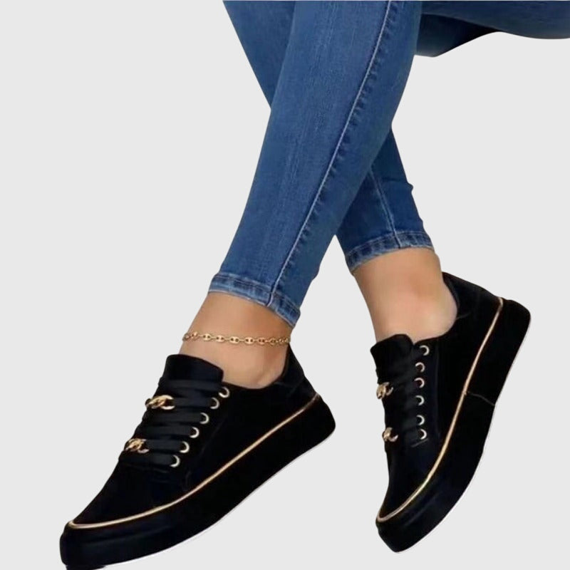 Women's Lace-Up Sneakers Arch Support - Vonnera