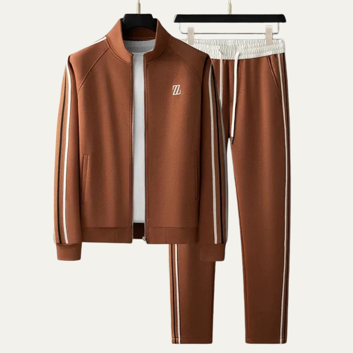 Men's Hoodie Joggers Set Cotton Loungewear Grey