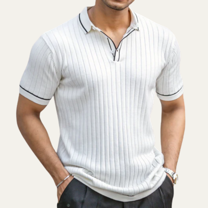 Moscova Men's Ribbed Polo Shirt