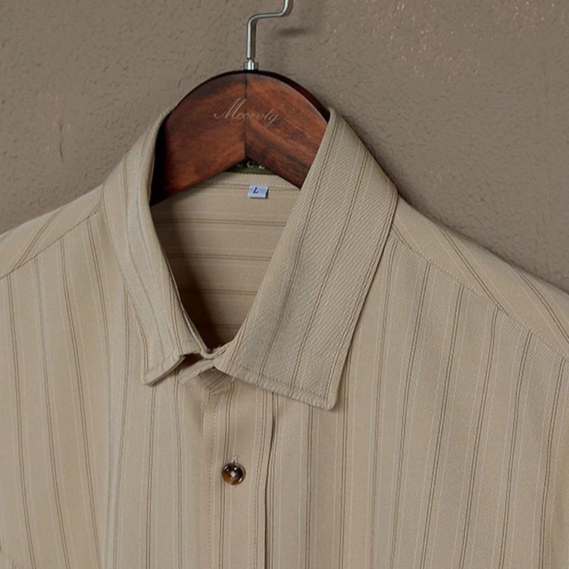 Men's Long Sleeve Dress Shirt Button-Up