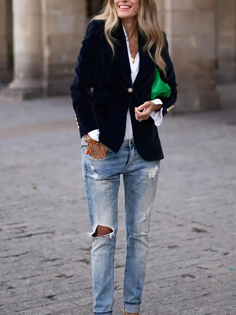 Women's Single Button Blazer