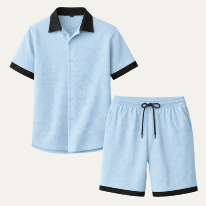 Men's Lightweight Shirt And Shorts Set - Vonnera