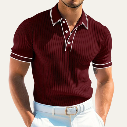 Moscova Men's Ribbed Polo Shirt