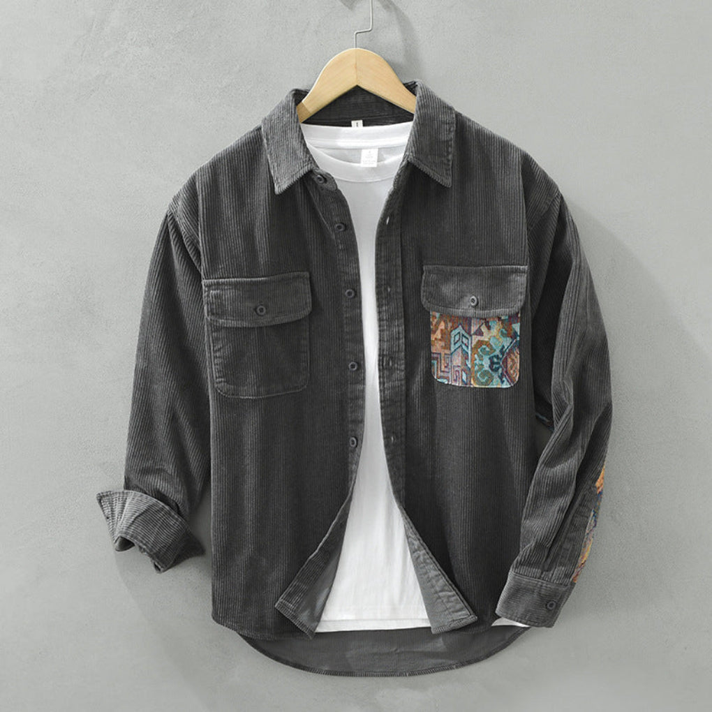 Men's Long Sleeved Shirt Classic Vintage Style