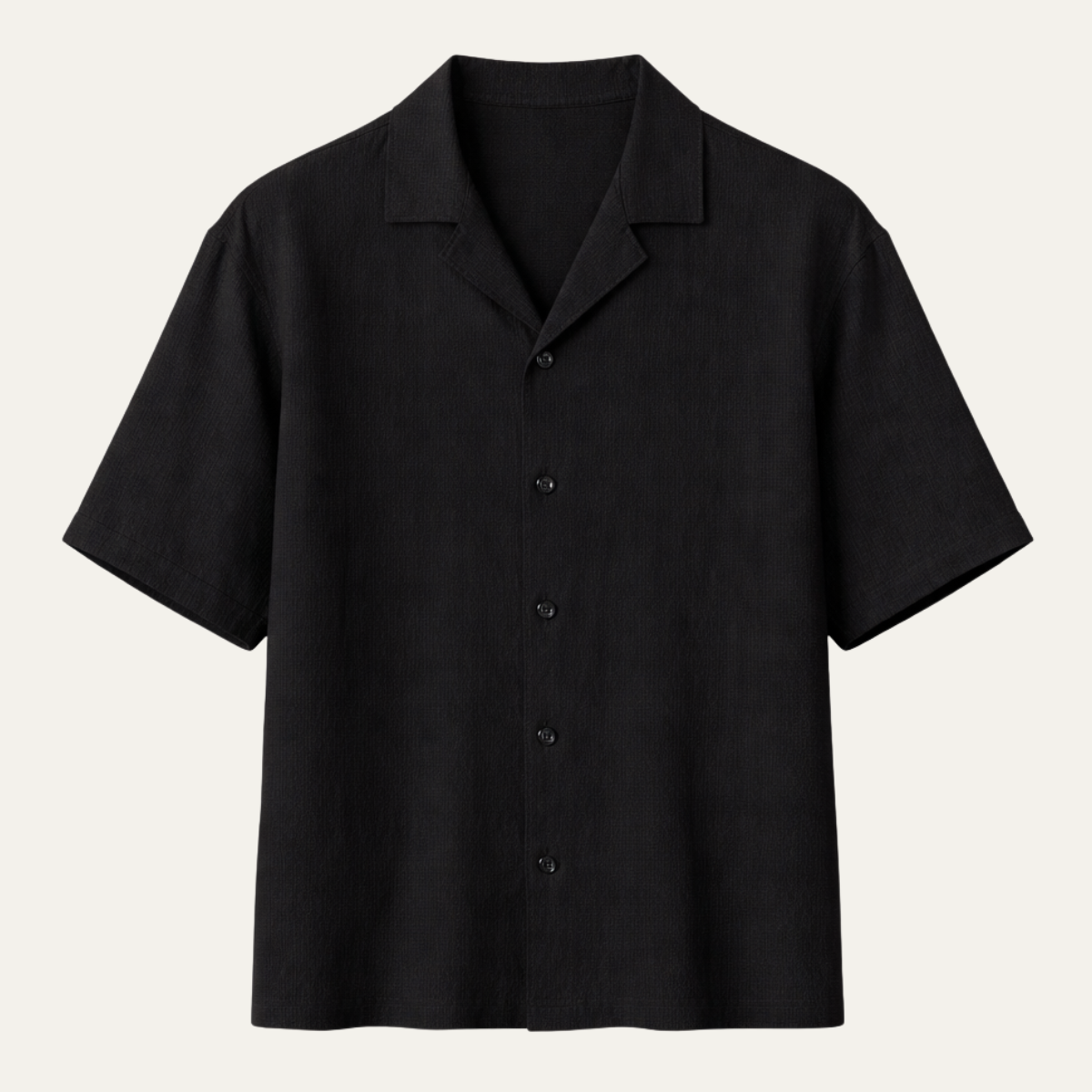 Men's Casual Button Up Shirt Loose Fit Cotton Turn Down Collar - Vonnera