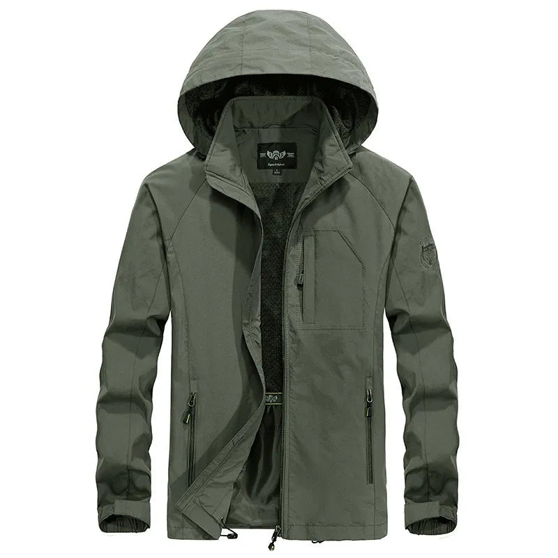 Waterproof Outdoor Jacket Detachable Hood All-Weather - Vonnera