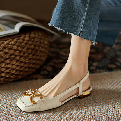 Women's Slingback Sandals with Detail