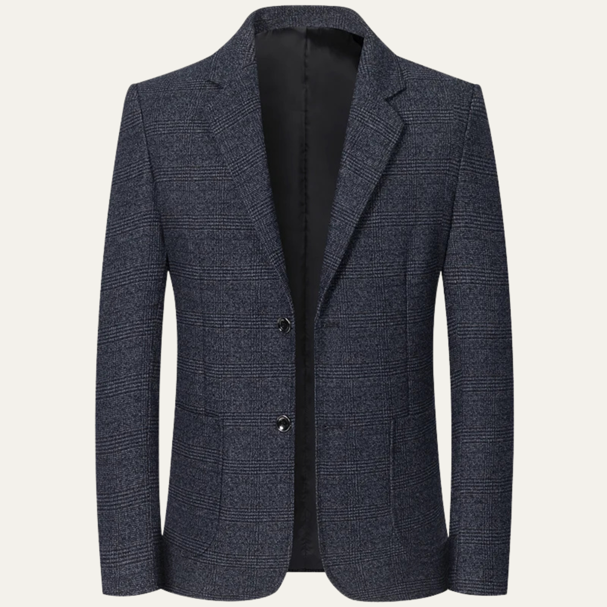 Men's Plaid Blazer Jacket Vintage Checkered Wool - Vonnera