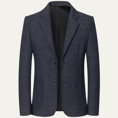 Men's Plaid Blazer Jacket Vintage Checkered Wool - Vonnera
