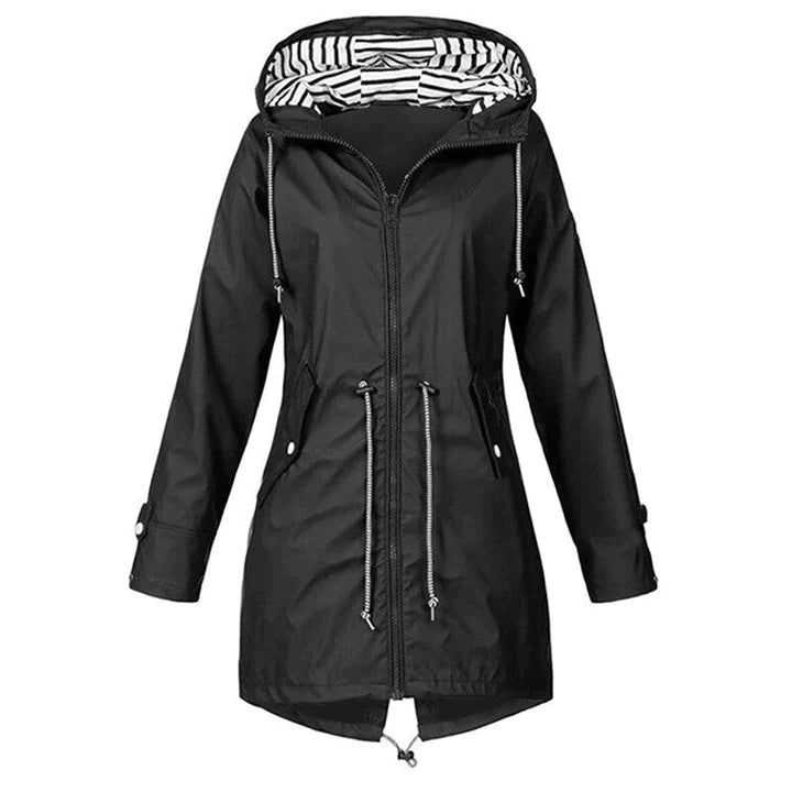 Women's Windproof Rain Jacket Long Sleeves - Vonnera