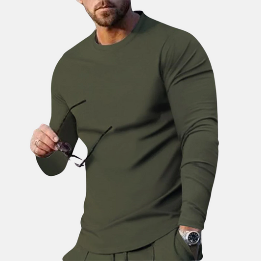 Men's Long Sleeve T-Shirt Comfortable Cotton - Vonnera