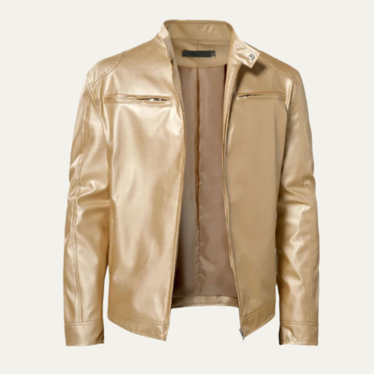 Men's Vintage Leather Biker Jacket