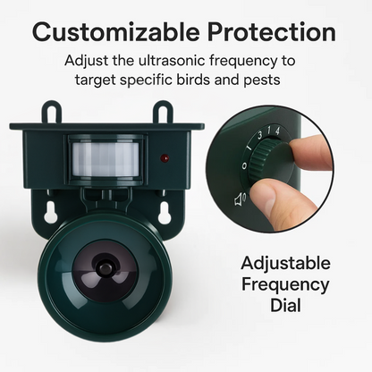 Motion Activated Bird Repeller Ultrasonic Scarer