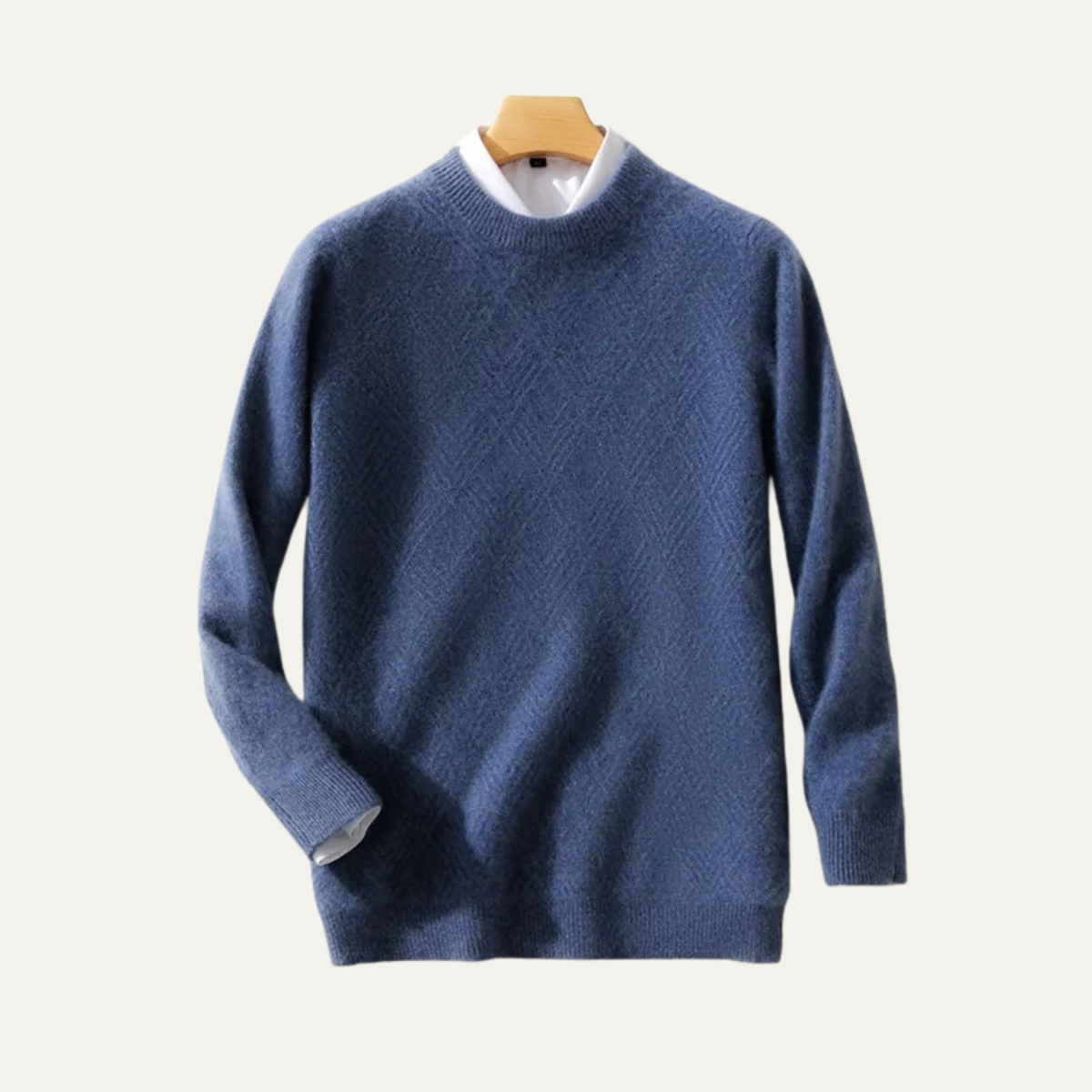 Men's Cashmere Sweater Warm Winter Beige