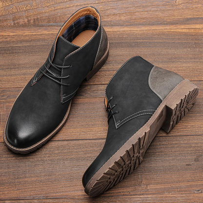 Elderpine Men's Vintage Leather Boots