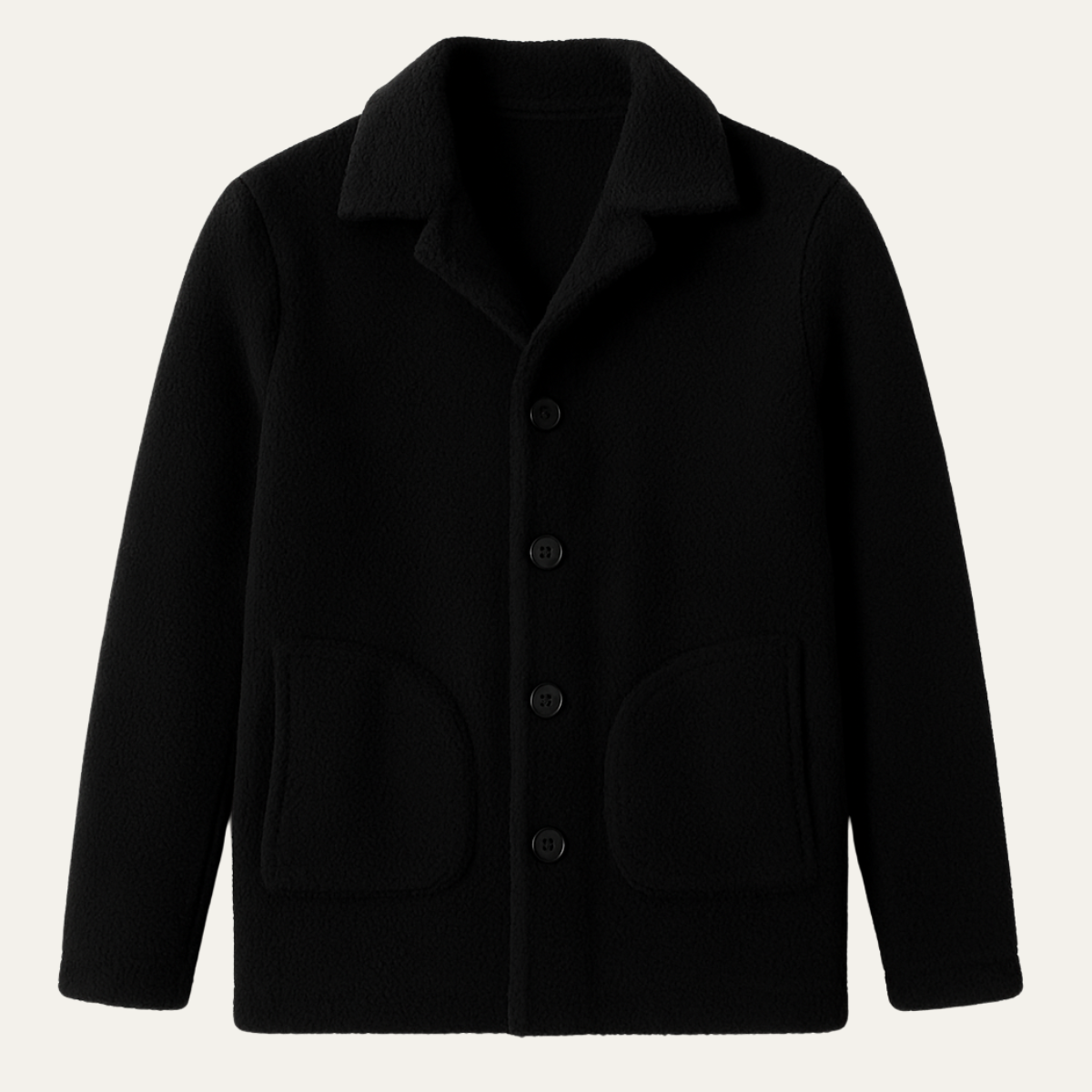 Men's Warm Fleece Jacket With Pockets - Vonnera