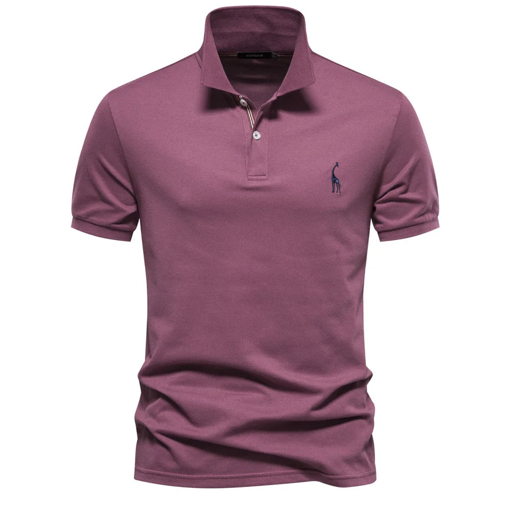 Men's Polo Shirt Embroidered Classic Style