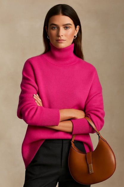 Women's Full-Length Sleeve Sweater Ribbed Cuffs