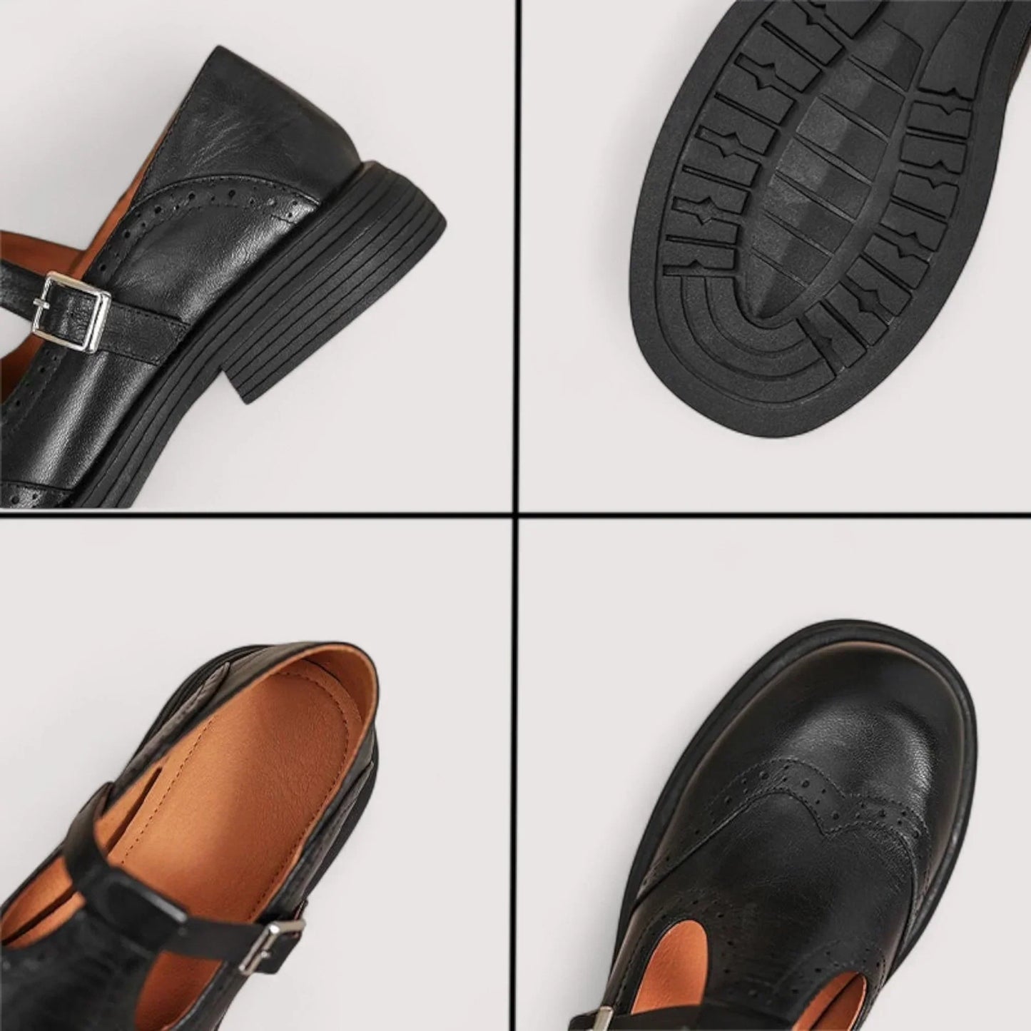 Women's Chunky Mary Jane Closed Toe Shoes