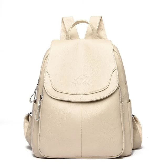 Women's Leather Backpack Timeless Design - Vonnera