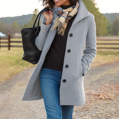 Women's Mid-Length Straight Cut Coat