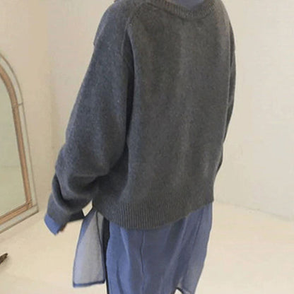 Women's Asymmetric Button Cardigan