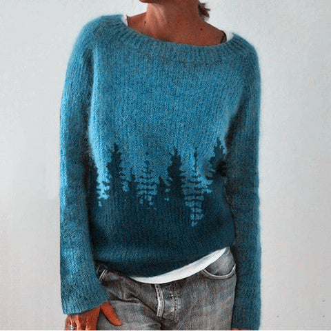 Women's Retro Pattern Sweater Autumn - Vonnera