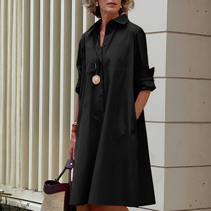 Women's Polo Dress Cotton Casual