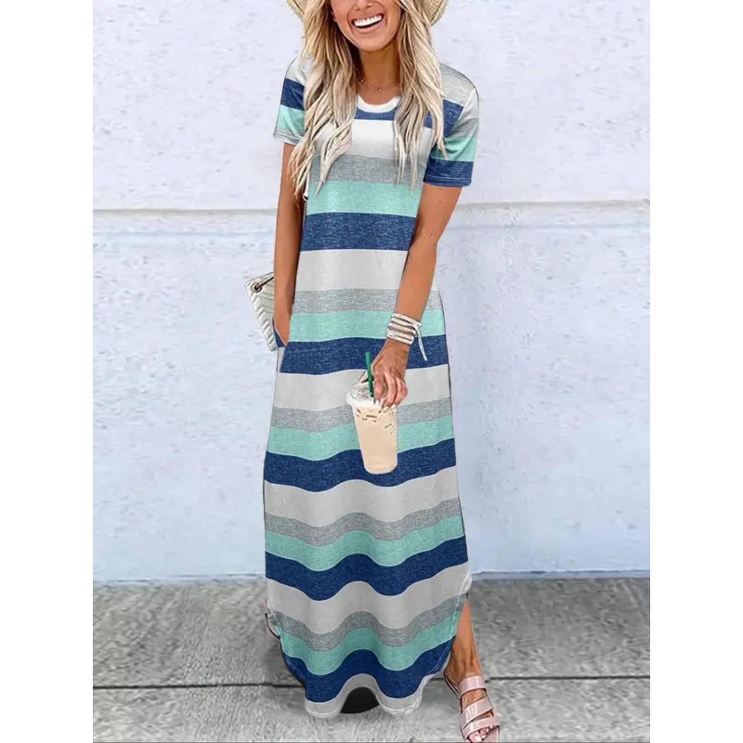 Dora™ | Casual Summer Round Neck Maxi Dress