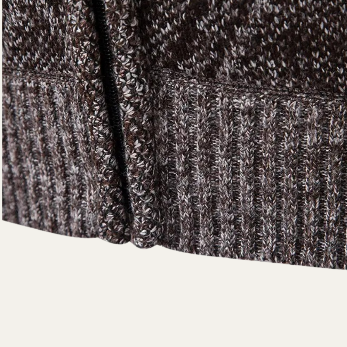 Men's Casual Knit Zip Jacket Winter