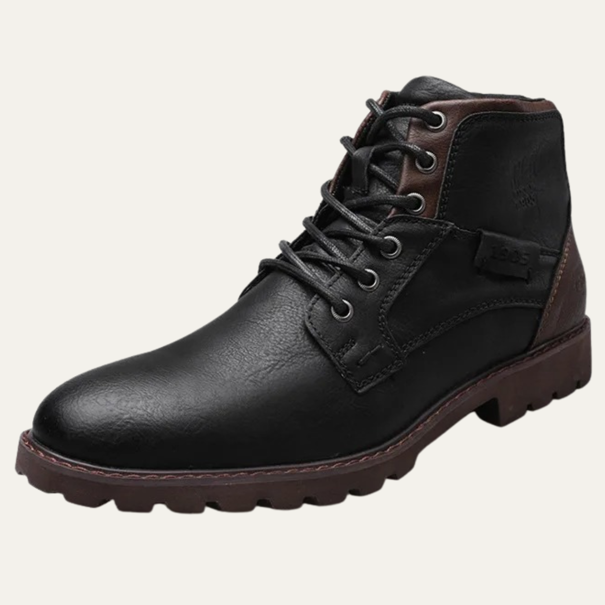Stanhope Men's Ankle Biker Boots Durable Leather