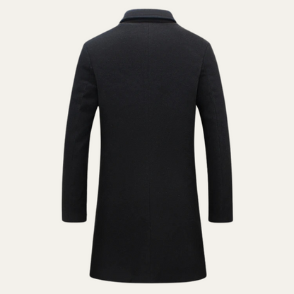 Men's Long Wool Coat Smart Casual