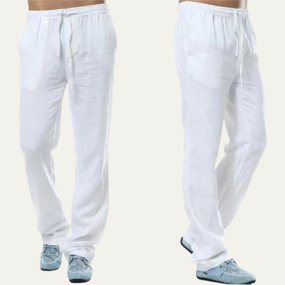 Men's Cotton Linen Drawstring Pants