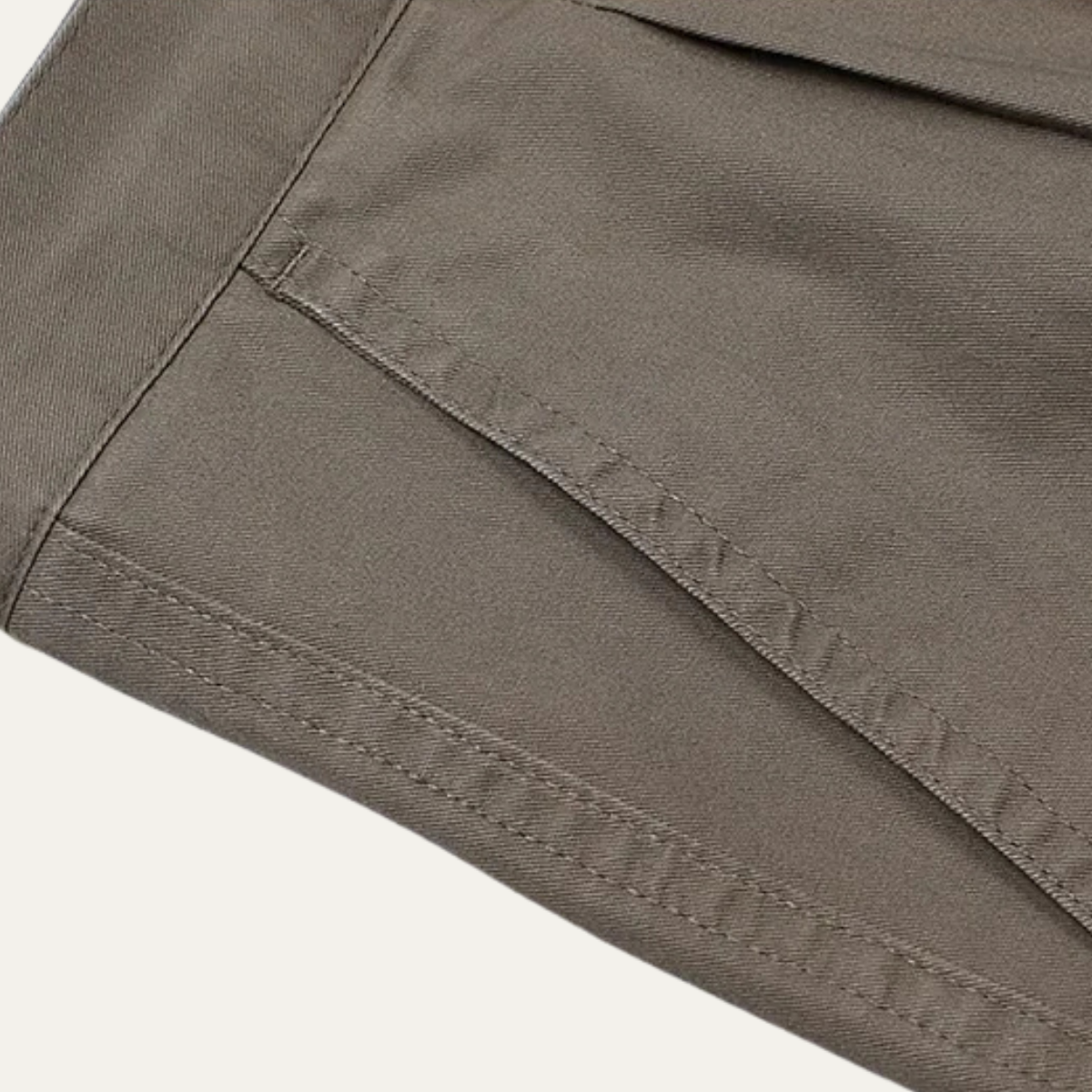 Montfield Men's Straight Leg Pants Double Pleated High Waist