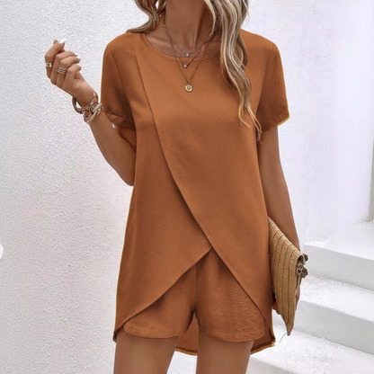 Women's Lounge And Shorts Set