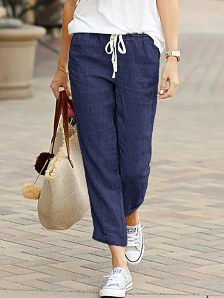 Women's Cropped Trousers Elegant