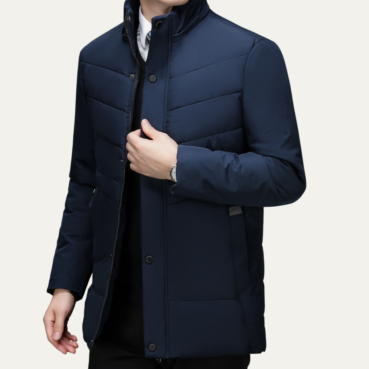 Men's Winter Puffer Jacket Warm Hooded