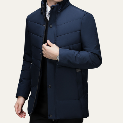 Men's Winter Puffer Jacket Warm Hooded
