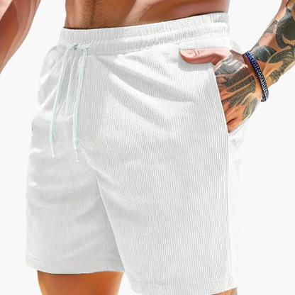 Men's Corduroy Shorts Casual Summer Beige