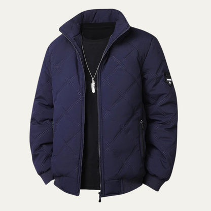 Men's Quilted Fleece Lined Winter Jacket