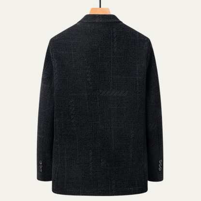 Men's Business Blazer Warm Fur Lining