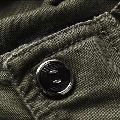 Men's Military Cargo Jacket Stand Collar