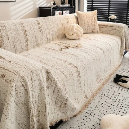 Elegant Sofa Cover Almond Crest Comfortable Living Room Furniture