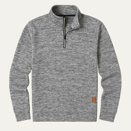 Men's Half Zip Fleece Pullover Sweater - Vonnera