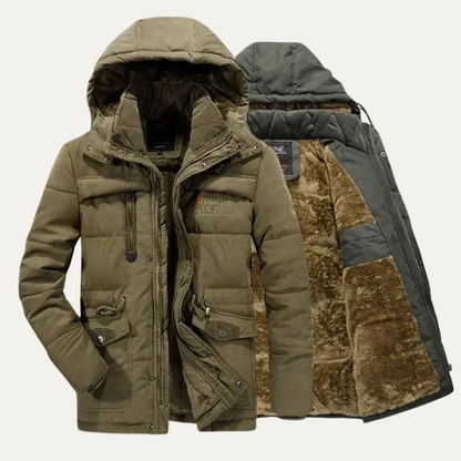Men's Warm Hooded Parka Jacket